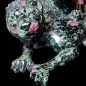 Pierre sculptée Rubis zoïsite Panthères