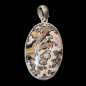 Pendentif Jaspe pop serti Argent 925