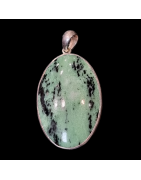 Pendentif Rubis zoïsite serti Argent 925