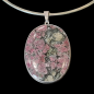 Pendentif Eudyalite sur tour de cou rigide Argent 925 (s)