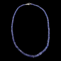 Collier Tanzanite pierres facettées avec fermoir Argent 925