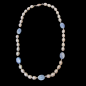 Collier Cyanite & Perles fermoir Argent 925