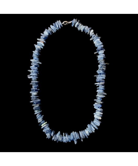 Collier Cyanite bleue baroque