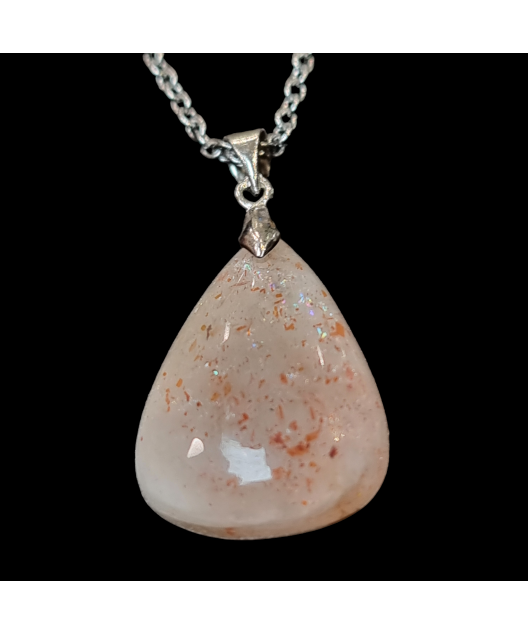 Pendentif Pierre de soleil avec chaîne