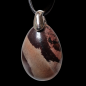 Pendentif Jaspe Picasso pierre roulée sur cordon