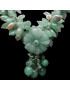 Collier Aventurine verte & Perles bouquet de fleur