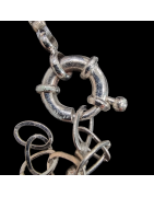 Collier Quartz rose & Perles bouquet de fleur