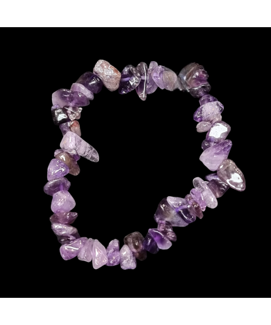 Bracelet Améthyste Baroque 19cm (s)