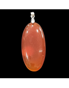 Pendentif Cornaline avec bélière