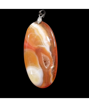 Pendentif Agate de feu avec...