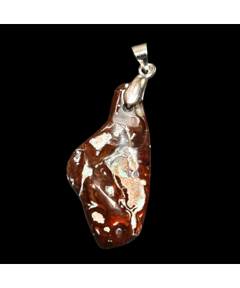 Pendentif Agate de feu avec...