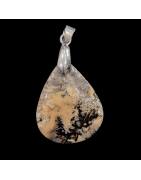 Pendentif Agate dendrite avec bélière
