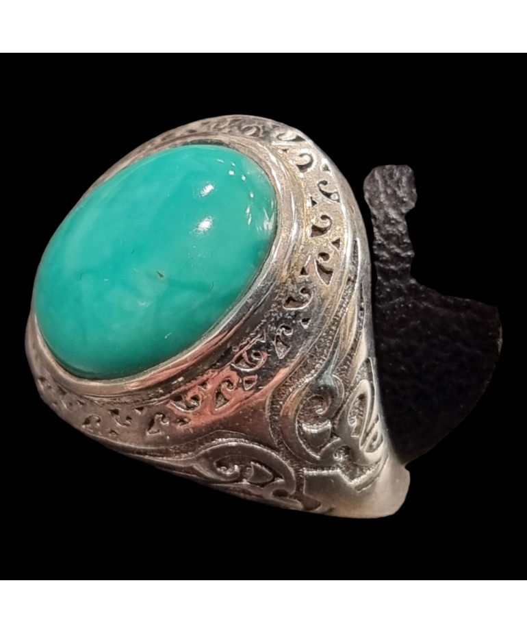 Bague Turquoise argent 925 Taille 64