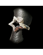 Bague Zirconium Etoile Métal rhodié Taille 60