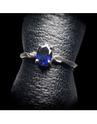 Bague Saphir Argent 925 Taille 57