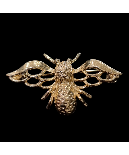 Broche Abeille dorée