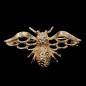 Broche Abeille dorée