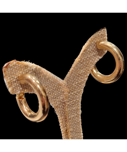 Boucles Créoles dorées clips