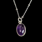 Pendentif Améthyste et chaîne Argent 925