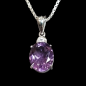 Pendentif Améthyste et chaîne Argent 925