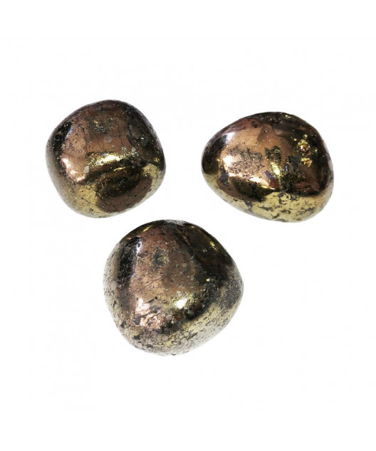 Pierre roulée Chalcopyrite
