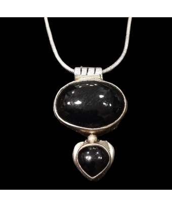 Pendentif Onyx avec chaîne...