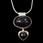 Pendentif Onyx avec chaîne Argent 925