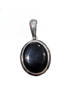 Pendentif Agate noire Argent 925