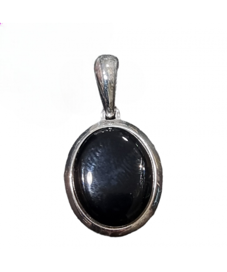 Pendentif Agate noire Argent 925