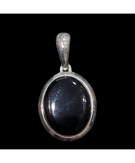Pendentif Agate noire Argent 925