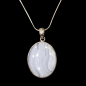 Pendentif Calcédoine avec chaîne Argent 925
