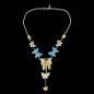 Collier Zirconium & Email Papillons