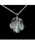 Pendentif Fluorite rainbow Fleur sur chaîne