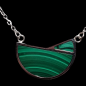 Pendentif Malachite sur chaîne