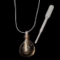 Pendentif Quartz fumé flacon avec chaîne