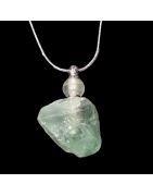 Pendentif Fluorite flacon avec chaîne