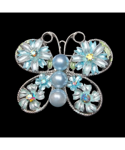 Broche Zirconium Papillon