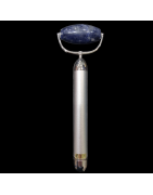 Rouleau de massage Lapis-lazuli à piles (non fournies)