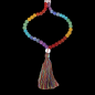 Collier Mala 7 Chakras 108 pierres rondes 8mm