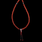 Collier Mala Cornaline & Onyx 108 pierres rondes 6mm