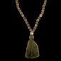Collier Mala Unakite 108 pierres rondes 8mm