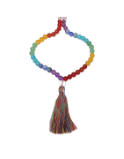 Collier Mala 7 Chakras 108 pierres rondes 8mm