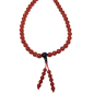 Collier Mala Cornaline & Onyx 108 pierres rondes 8mm
