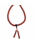 Collier Mala Cornaline & Onyx 108 pierres rondes 8mm