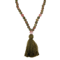 Collier Mala Unakite 108 pierres rondes 8mm