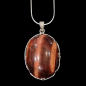 Pendentif Œil de taureau et chaîne Argent 925