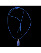 Pendentif Lapis-lazuli Argent 925 sur cordon réglable