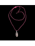 Pendentif Quartz rose Argent 925 sur cordon réglable