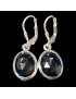 Boucles Spinelle facettée dormeuses Argent 925