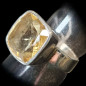 Bague Citrine naturelle Argent 925 Taille 56